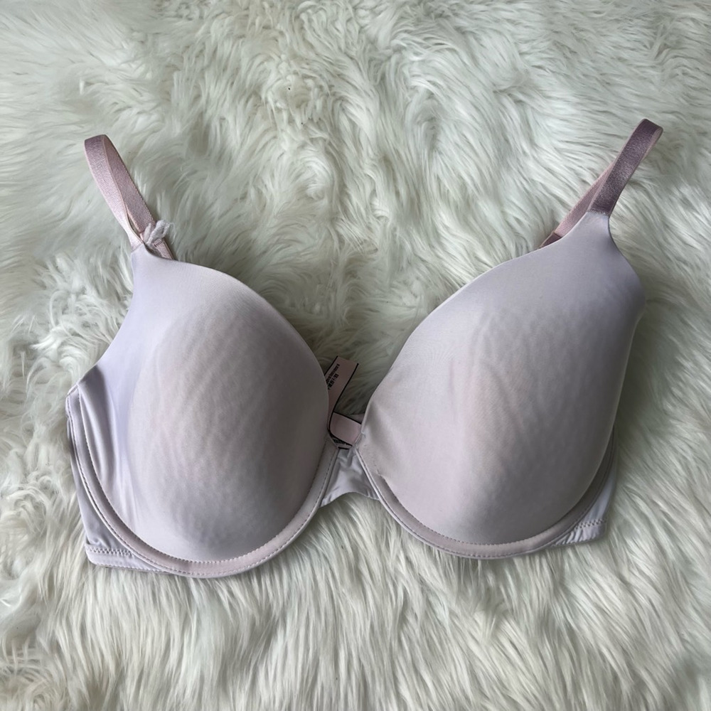 Victorias Secret Womens Full Coverage Bra Lilac Underwire Adjustable Strap 34DD